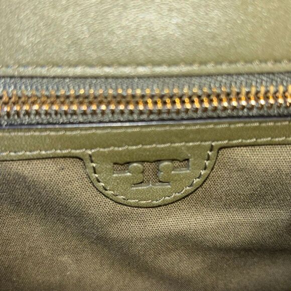 Tory Burch leather Brooke bag/purse/crossbody olive green - Picture 14 of 16